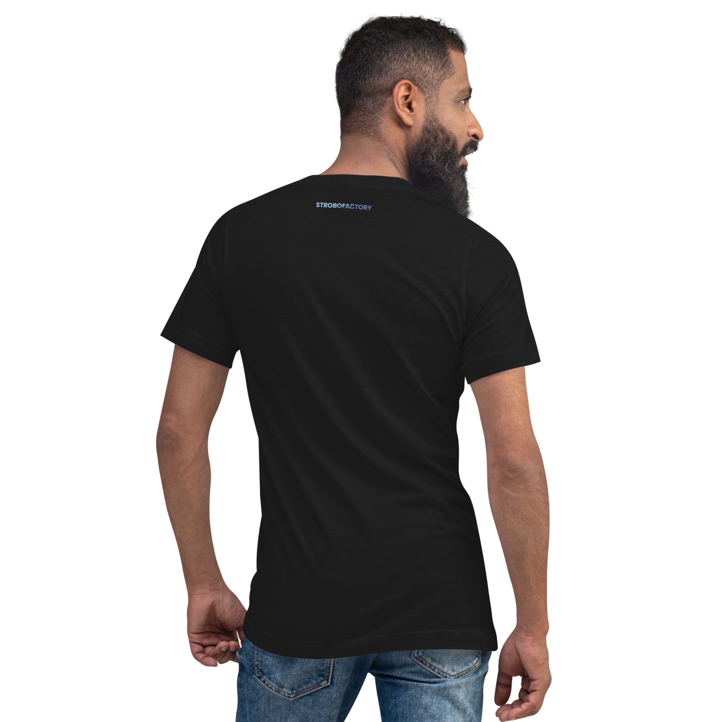 オリジナルロゴ ユニセックス 半袖VネックTシャツ