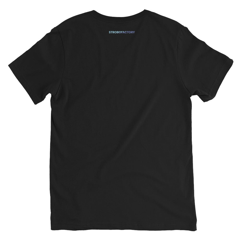 オリジナルロゴ ユニセックス 半袖VネックTシャツ